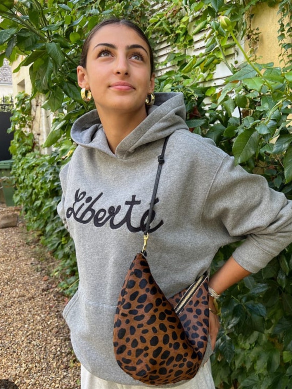 Clare V. Lune Bag Leopard